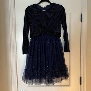 Knitworks Sparkling Navy Formal Dress